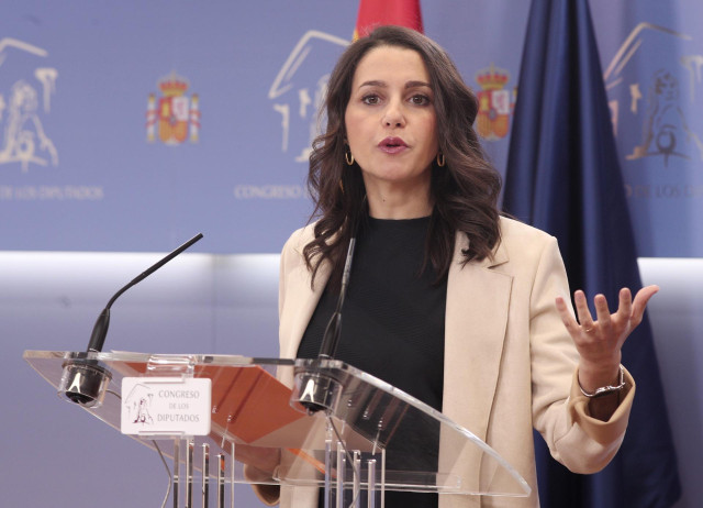La portavoz de Ciudadanos en el Congreso, Inés Arrimadas.
