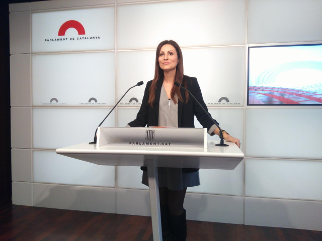 Lorena Roldán (Cs) en rueda de prensa.