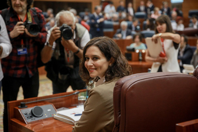 La presidenta de la Comunidad de Madrid, Isabel Díaz Ayuso