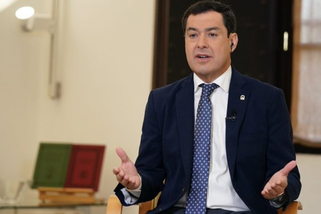El presidente de la Junta de Andalucía, Juanma Moreno