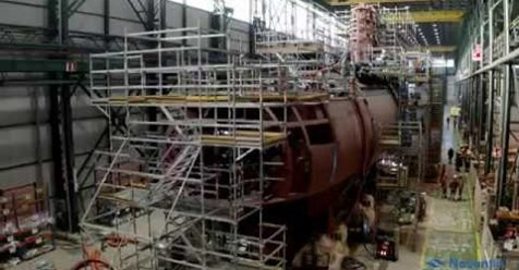 Navantina culmina el ensamblado del submarino S-81 'Isaac Peral'