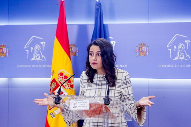 La portavoz de Ciudadanos en el Congreso, Inés Arrimadas.