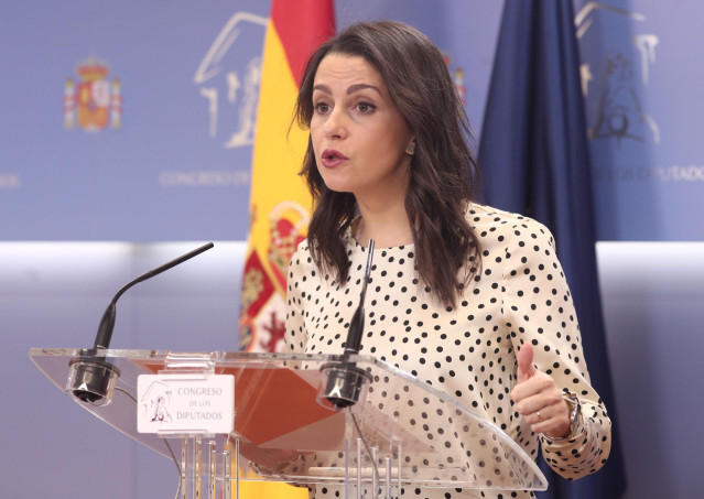 La portavoz de Ciudadanos en el Congreso, Inés Arrimadas