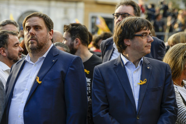 Oriol Junqueras y Carles Puigdemont