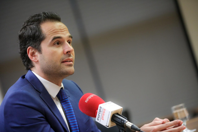 El vicepresidente de la Comunidad de Madrid, Ignacio Aguado, en una entrevista con Europa Press.