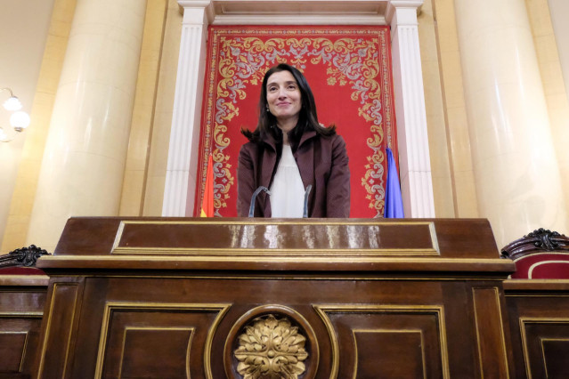 La socialista Pilar LLop sonríe tras ser nombrada nueva presidenta del Senado durante la sesión constitutiva de la XIV Legislatura en el Senado, en Madrid (España), a 3 de diciembre de 2019.