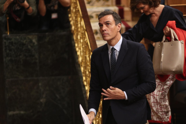 El presidente del Gobierno en funciones, Pedro Sánchez