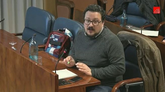 El diputado de Unidas Podemos IU Madrid en Pie en la Asamblea de Madrid Jacinto Morano