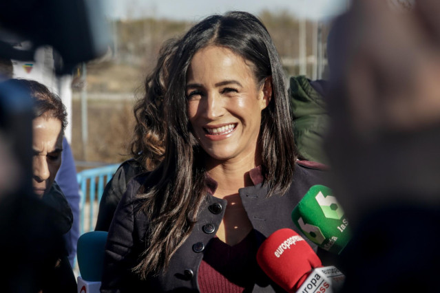 La vicealcaldesa de Madrid, Begoña Villacís, visita el festival Valdenavidad en el barrio de Valdebebas. Durante su visita, Villacís atendió a los medios de comunicación, en Madrid a 29  de diciembre de 2019