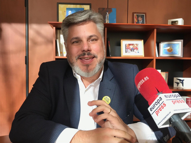 El presidente de JxCat en el Parlament, Albert Batet