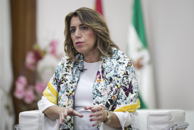 La secretaria general del PSOE-A, Susana Díaz, durante la entrevista de Europa Press Andalucía. Foto de archivo
