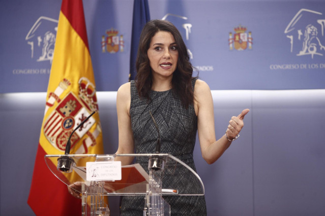 La portavoz de Ciudadanos en el Congreso de los Diputados, Inés Arrimadas.