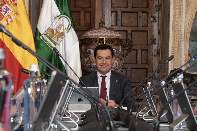 El presidente de la Junta de Andalucía, Juanma Moreno