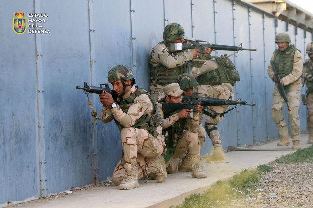 Militares españoles en la misión 'Inherent Resolve' en Irak