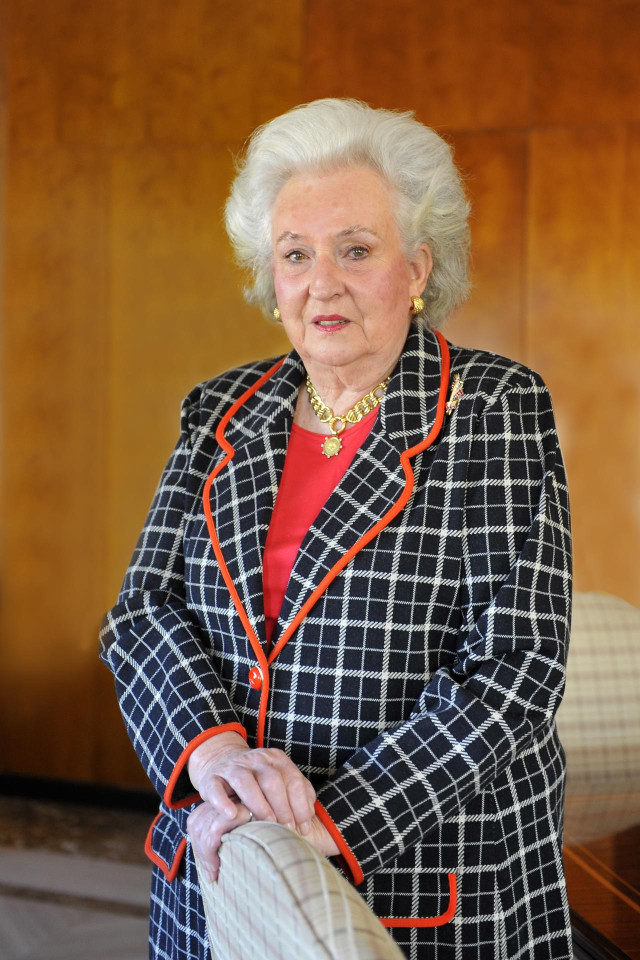 La Infanta Pilar de Borbón, hermana del Rey Juan Carlos, ha fallecido en la clínica Ruber Internacional, a los 83 años a causa de un cáncer de colon, en Madrid, a 8 de enero de 2020. En la imagen, la tía del Rey Felipe VI en una imagen de archivo (19/11/2