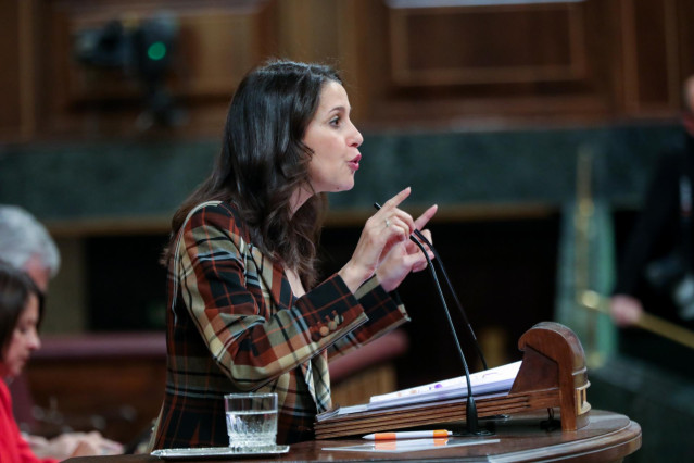 La portavoz de Ciudadanos en el Congreso de los Diputados, Inés Arrimadas.