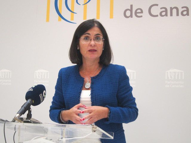 Carolina Darias, en rueda de prensa