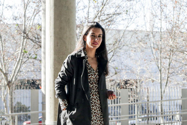 La portavoz de Vox en la Asamblea de Madrid, Rocío Monasterio posa durante una entrevista para Europa Press, en la Asamblea de Madrid (España), a 9 de enero de 2020.