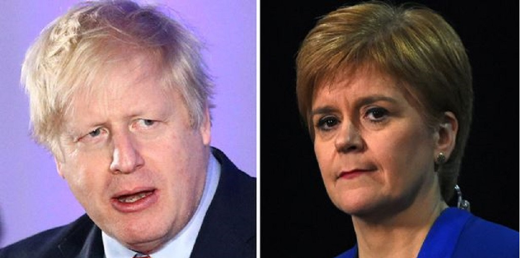 Boris Johnson y Nicola Sturgeon