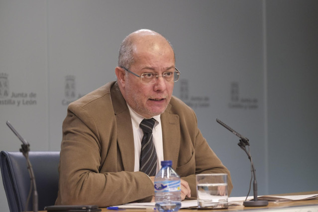 El vicepresidente de la Junta, Francisco Igea, en la rueda de prensa posterior al Consejo de Gobierno