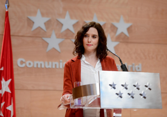 Imagen de la presidenta de la Comunidad de Madrid, Isabel Díaz Ayuso.