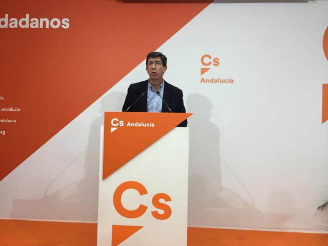 El líder de Cs en Andalucía, Juan Marín. Imagen en archivo.