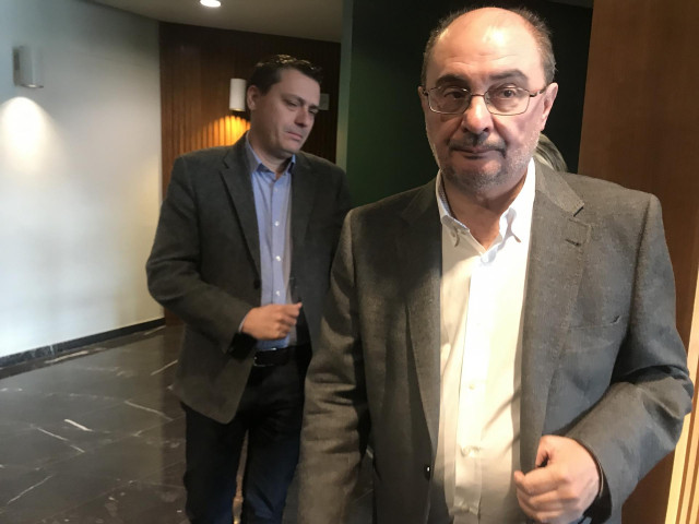 El presidente del Gobierno de Aragón, Javier Lambán