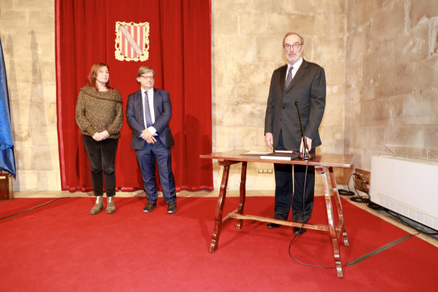 El presidente del Consell Consultiu, Antonio Diéguez Seguí, en su toma de posesión