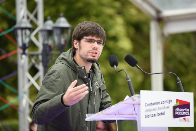 Lander Martínez, secretario general de Podemos Euskadi.