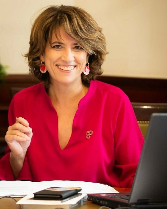 Dolores Delgado, al acreditarse como diputada