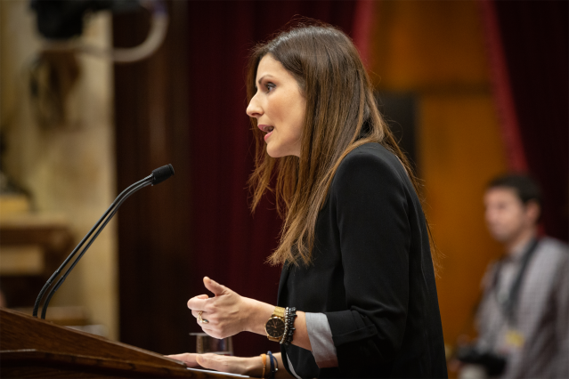 La portavoz de Ciudadanos en el Senado y líder del partido en Cataluña, Lorena Roldán.
