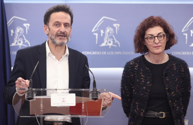 El portavoz adjunto de Ciudadanos en el Congreso, Edmundo Bal y la vicepresidenta primera de la Comisión de Libertades Civiles, Justicia e Interior del Parlamento Europeo, Maite Pagazaurtundua
