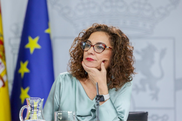 La ministra de Hacienda y Portavoz del Gobierno, María Jesús Montero comparece ante los medios de comunicación tras la segunda reunión del Consejo de Ministros del Gobierno.