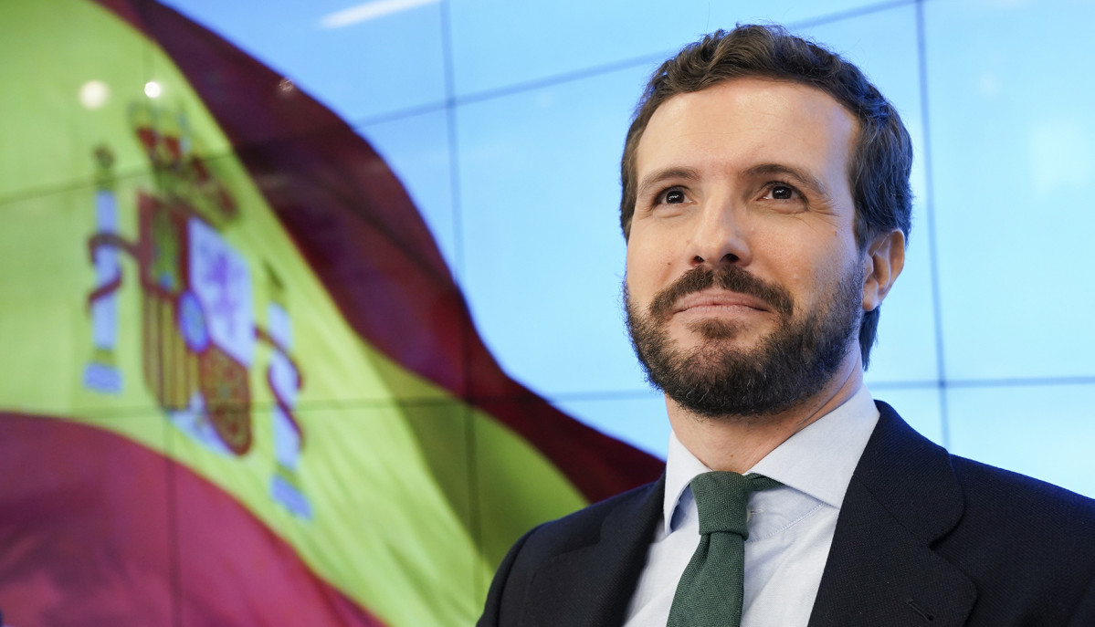 El presidente del Partido Popular, Pablo Casado.