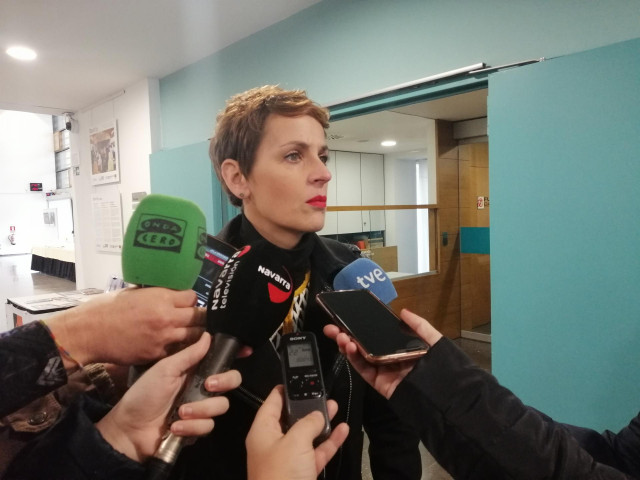 La presidenta del Gobierno de Navarra, María Chivite