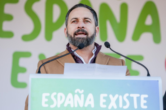 El presidente de Vox, Santiago Abascal
