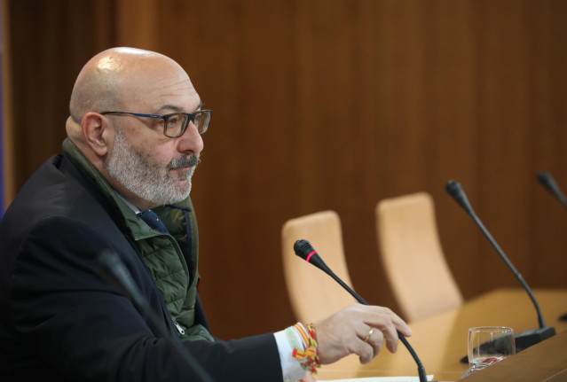 El portavoz del Grupo Parlamentario Vox en Andalucía, Alejandro Hernández