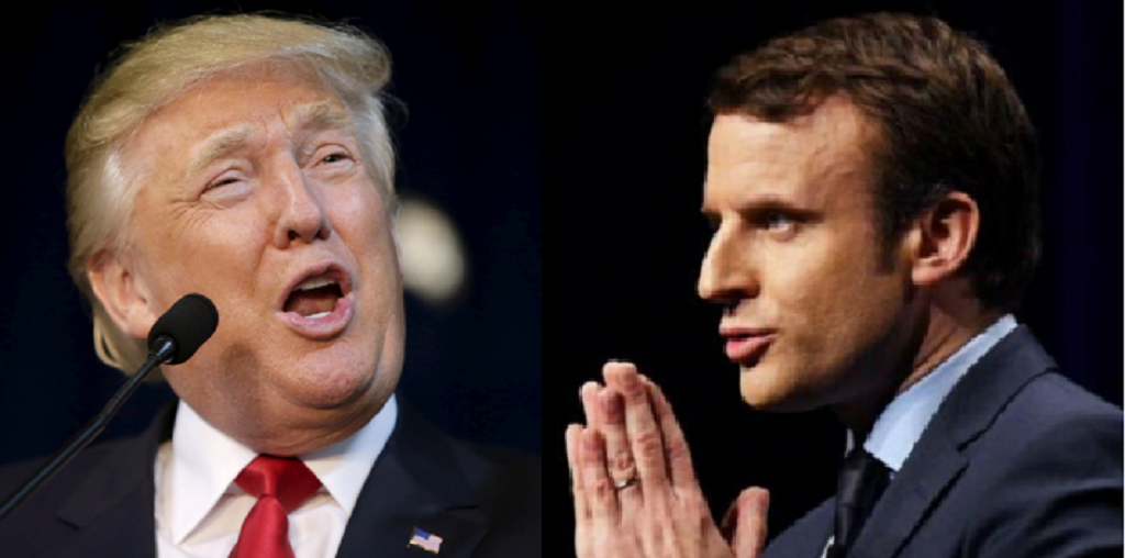 Donald Trump y Emmanuel Macron