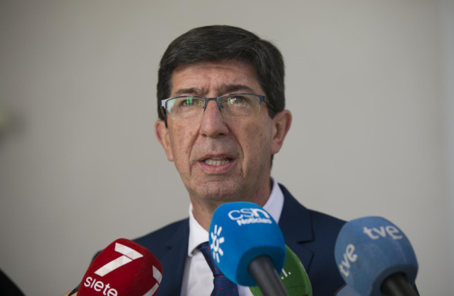 El vicepresidente de la Junta de Andalucía, Juan Marín