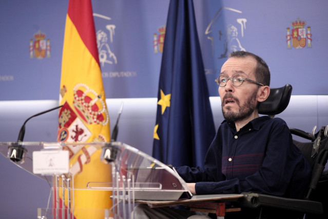 El portavoz de Unidas Podemos en el Congreso de los Diputados, Pablo Echenique.