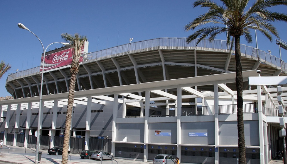Exteriores del estadio del Málaga CF