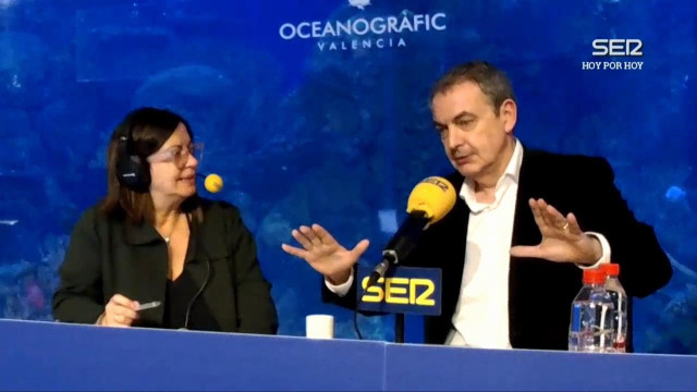 El expresidente del Gobierno español José Luis Rodríguez Zapatero, durante la entrevista en la Ser.