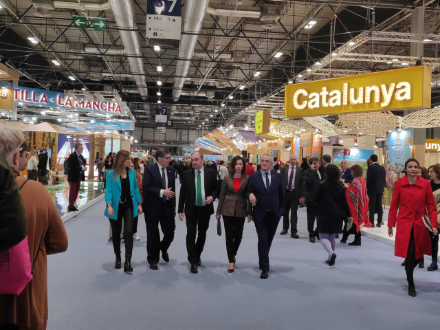 El presidente de Aragón, Javier Lambán, en FITUR 2020.