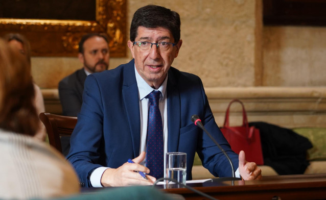 El vicepresidente y consejero de Turismo, Regeneración, Justicia y Administración Local, Juan Marín.