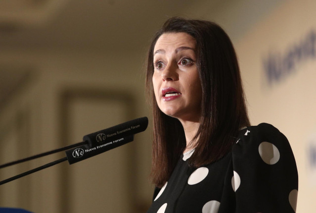 La portavoz de Ciudadanos en el Congreso, Inés Arrimadas.