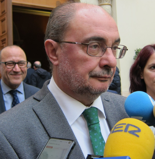 El presidente de Aragón, el socialista Javier Lambán.