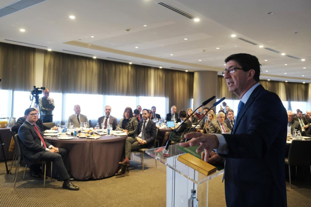 El vicepresidente de la Junta y portavoz de Ciudadanos (Cs) en Andalucía, Juan Marín.