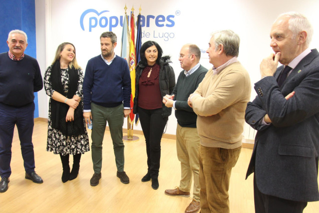 Jaime de Olano participa en una reunión en Lugo.