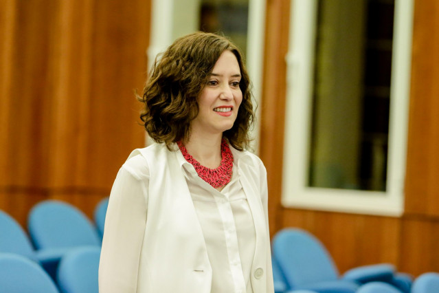 La presidenta de la Comunidad de Madrid, Isabel Díaz Ayuso a su llegada al Consejo de Gobierno de la Comunidad de Madrid, en Pozuelo de Alarcón, en Madrid (España), a 4 de febrero de 2020.