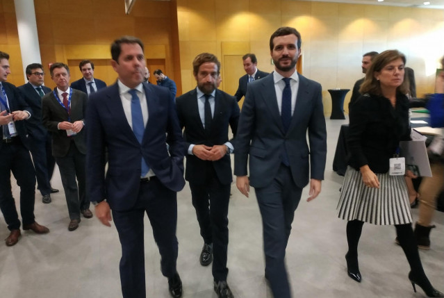 Pablo Casado junto a Gerardo Pérez.